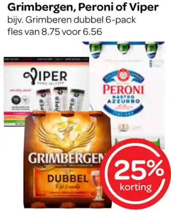 Spar Grimbergen, Peroni of Viper aanbieding