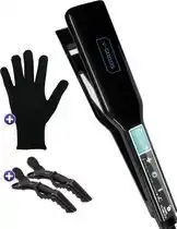 Bol.com V-Goods 2 in 1 Professionele Stijltang - Bruikbaar als Krultang - Inclusief Hitte Beschermende Handschoenen en 2 Haarclips aanbieding