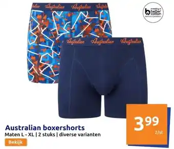 Action Australian boxershorts aanbieding