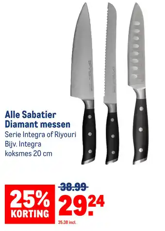 Makro Alle Sabatier Diamant messen 20 cm aanbieding