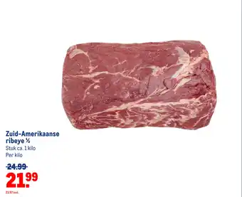 Makro Zuid Amerikaanse ribeye ½ Per kilo aanbieding