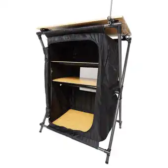 Action Opvouwbare campingkast - Zwart aanbieding