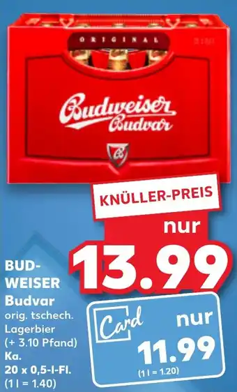Kaufland DE BUDWEISER Budvar aanbieding