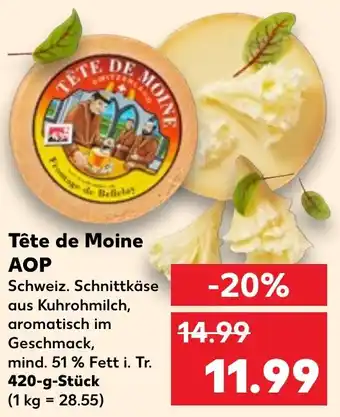 Kaufland DE Tête de Moine AOP 420g aanbieding