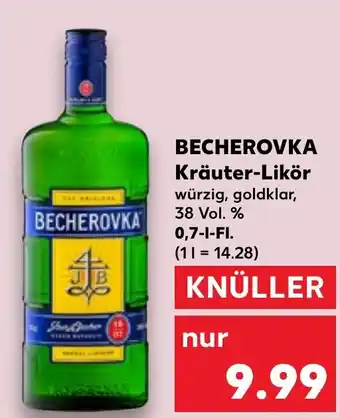 Kaufland DE BECHEROVKA Kräuter-Likör aanbieding