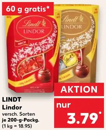Kaufland DE LINDT Lindor 200g aanbieding