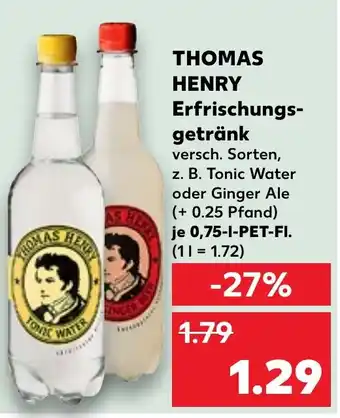 Kaufland DE THOMAS HENRY Erfrischungsgetränk aanbieding