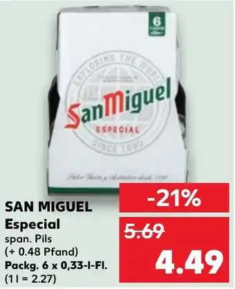 Kaufland DE SAN MIGUEL Especial aanbieding
