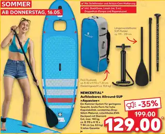 Kaufland DE NEWCENTIAL Aufblasbares Allround-SUP Aquaview aanbieding