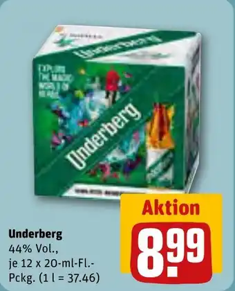 Rewe DE Underberg 44% Vol., je 12 x 20mL aanbieding