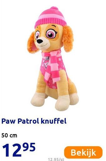 Action Paw Patrol knuffel aanbieding