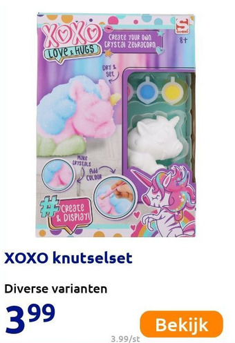 Action XOXO knutselset aanbieding