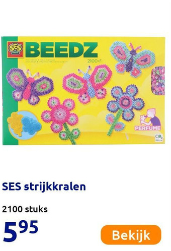 Action SES strijkkralen aanbieding