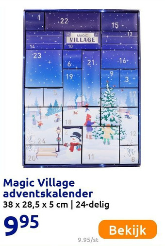 Action Magic Village adventskalender aanbieding