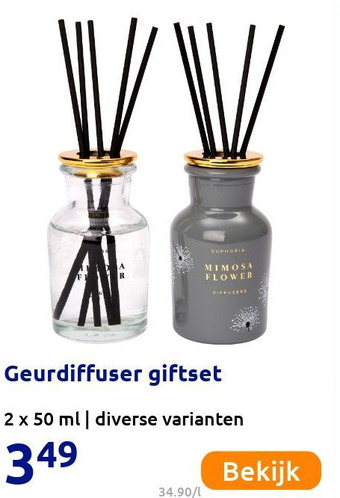 Action Geurdiffuser giftset aanbieding