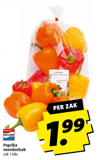 Boni Paprika voordeelzak aanbieding