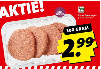 Boni RUNDVLEES Runderhamburgers aanbieding