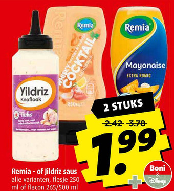 Boni Remia - of Jildriz saus aanbieding