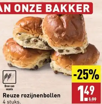 ALDI Reuze rozijnenbollen aanbieding