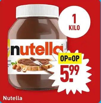 ALDI Nutella 1 kilo aanbieding