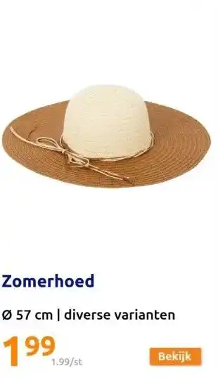 Action Zomerhoed aanbieding