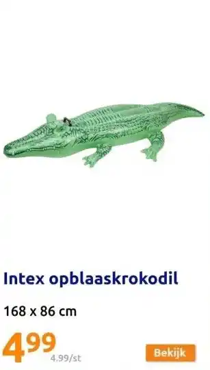 Action Intex opblaaskrokodil aanbieding
