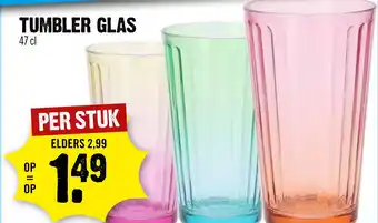 Dirck 3 TUMBLER GLAS aanbieding