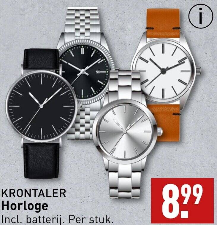 KRONTALER Horloge aanbieding bij ALDI