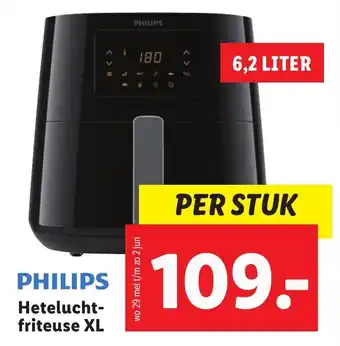 Lidl Philips hetelucht friteuse XL per stuk aanbieding