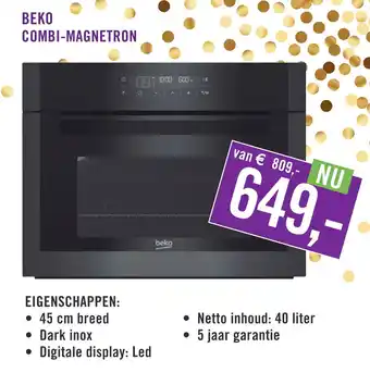 Keukendepot Beko Combi-Magnetron aanbieding