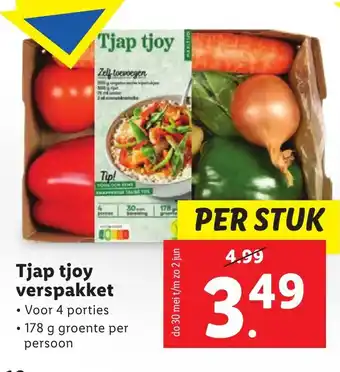 Lidl Tjap tjoy verspakket per stuk aanbieding