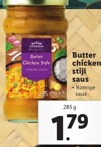 Lidl Butter chicken stijl saus 285g aanbieding