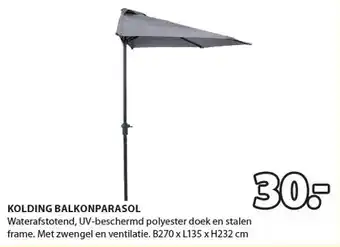 Jysk KOLDING BALKONPARASOL aanbieding