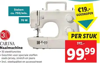 Lidl CARINA Naaimachine aanbieding