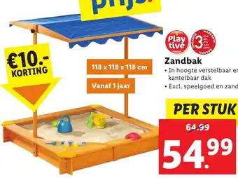 Lidl Zandbak aanbieding