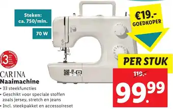 Lidl CARINA Naaimachine aanbieding