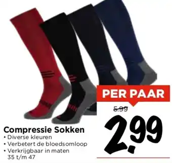 Vomar Voordeelmarkt Compressie Sokken aanbieding