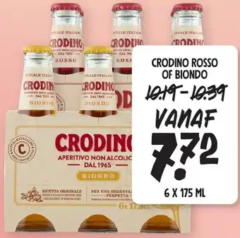 Jumbo CRODINO ROSSO OF BIONDO 6 x 175 ml aanbieding