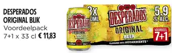 Jumbo DESPERADOS ORIGINAL BLIK 7+1 x 33 cl aanbieding