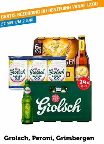 Coop Grolsch, Peroni, Grimbergen aanbieding