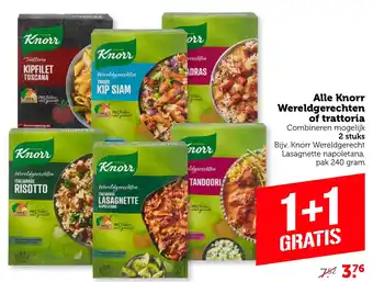 CoopCompact Alle knorr wereldgerechten of trattoria aanbieding