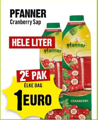 Dirck 3 Pfanner cranberry sap aanbieding