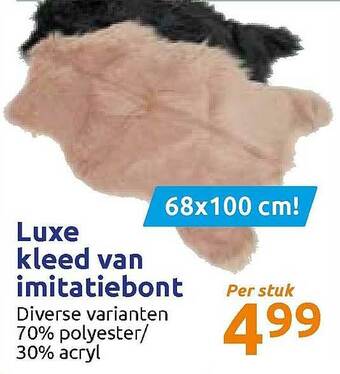 Action Luxe Kleed Van Imitatiebont aanbieding