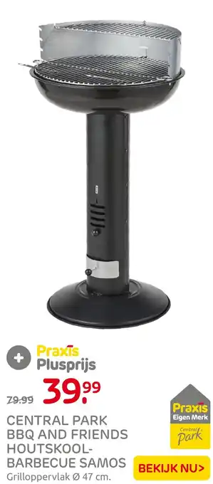 Praxis CENTRAL PARK BBQ AND FRIENDS HOUTSKOOLBARBECUE SAMOS aanbieding