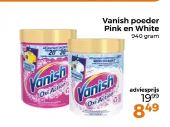 Trekpleister Vanish poeder Pink en White 940 gram aanbieding