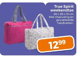 Trekpleister True Spirit weekendtas aanbieding