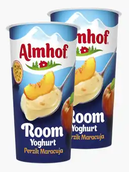 Flink Almhof Roomyoghurt perzik & maracuja 500g 2x aanbieding