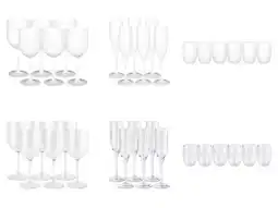 Lidl ERNESTO 6 wijnglazen, 6 champagneglazen of 6 waterglazen aanbieding