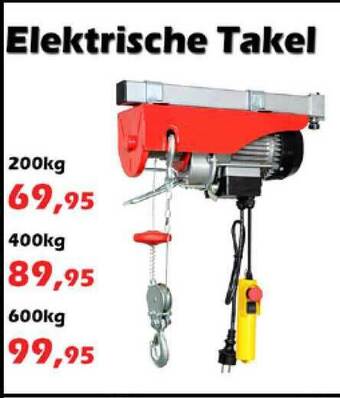 iTEK Elektrische Takel aanbieding