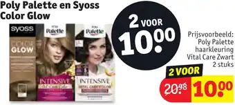 Kruidvat Poly Palette en Syoss Color Glow aanbieding